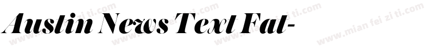 Austin News Text Fat字体转换